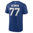 thumbnail image 3 of Men's Fanatics Victor Hedman Blue Tampa Bay Lightning Authentic Stack Name & Number T-Shirt, 3 of 3