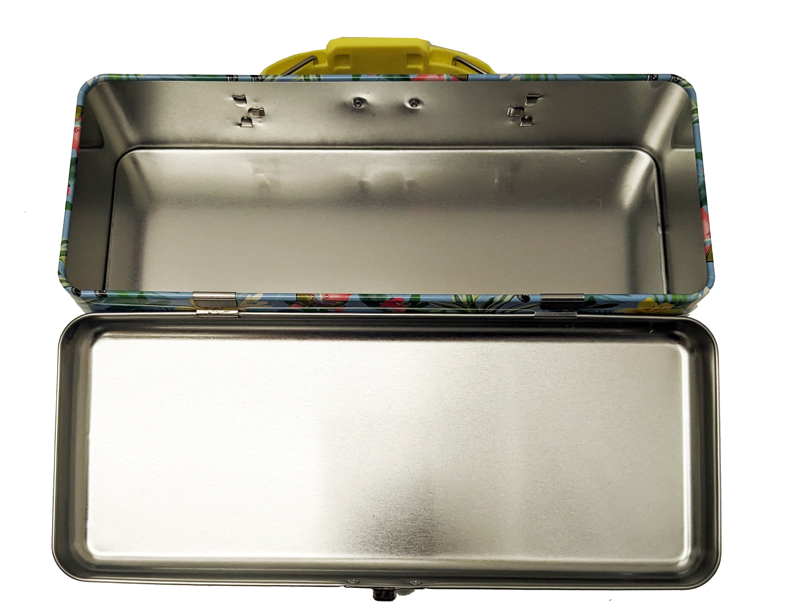 (2 pack) Sponge Bob Tote Tin Box with Clasp and Handle