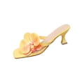 thumbnail image 2 of Taylonsss Women's Fashion Floral Open Toe Thong High Heel Sandals Spring Summer Versatile Plus Size Casual Comfortable Slide-On Mule, 2 of 9