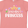 thumbnail image 4 of Inktastic Grandpa's Princess Crown and Flowers Girls Toddler T-Shirt, 4 of 5