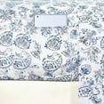 thumbnail image 4 of Elegant Comfort Luxury Soft Bed Sheets Paisley Pattern - 1500 Series Microfiber Softness Wrinkle and Fade Resistant (6-Piece) Bedding Set, King, Paisley Indigo, 4 of 6