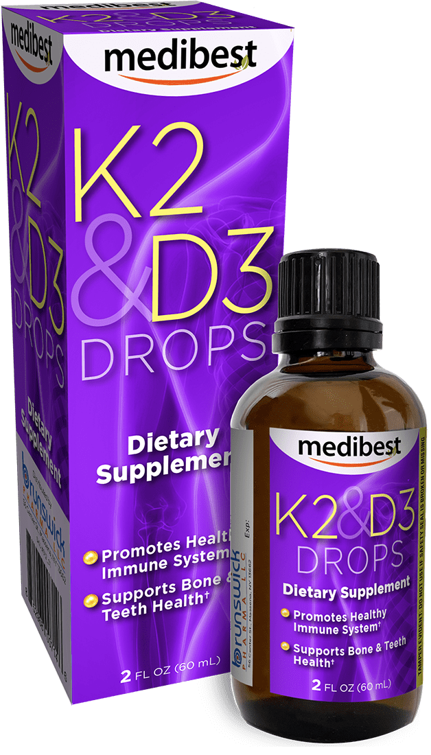 Medibest Vitamin K2 & D3 Drops for Bones & Boost Immunity, Ideal for