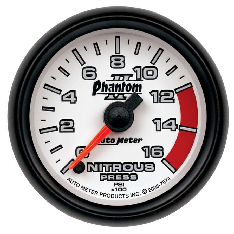Auto Meter 7521 Phantom II Oil Pressure Gauge Auto Meter 7521 Phantom II Oil Pressure Gauge