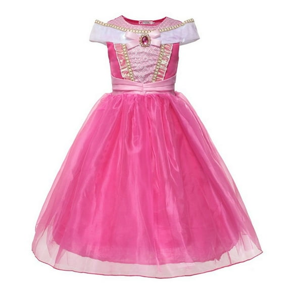 HAWEE Pink Princess Dress Party Toddler Girls Halloween Costume Deluxe Beauty Cosplay Outfit