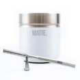 thumbnail image 4 of Matte Mate - Juego de tazas de t&eacute; y calabaza, taza de calabaza Yerba Mate (6.5 onzas) y foco (paja Yerba Mate). Acero inoxidable, doble pared, dise&ntilde;o elegante. DS PRO caja (blanc, 4 of 9
