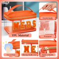thumbnail image 4 of Bolsa de cosméticos Geetery Chenille Letter Orange Nylon 23x15x12 cm, 4 of 7