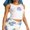 Blue, variant on Michellecmm Women's Summer Crop Tank Tops Fruit Print Crew Neck Slim Vest