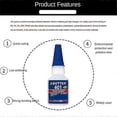 thumbnail image 4 of 3x Loctite 401 Instant Fast Adhesive 20ml Bottle Stronger Super Glue Multi-purpose Fix Hot Super Strong Liquid Colorless Glue, 4 of 5