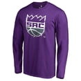 thumbnail image 2 of Men's Purple Sacramento Kings Splatter Logo Long Sleeve T-Shirt, 2 of 3