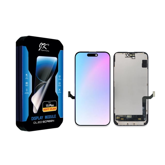OLED Kit de Reemplazo de Pantalla (No LCD) para iPhone 15 Plus, Pantalla Retina Full HD de 6.7 Pulgadas.