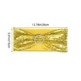 thumbnail image 6 of Upgraded Bow Chair Decoration Ties Bow Stretch Floating Decorative Tape For Many Holiday Party Decorations Chair Cover Not Included F, 6 of 6