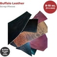thumbnail image 2 of ELW Buffalo Mix Color Leather Scraps  8-10 oz 3-4 mm Heavy Duty  Size: 75 LB Weight  Genuine Leather Full Grain Remnants for Crafting, Ideal for DIY Leatherworking Projects  Color: Mix Color, 2 of 6