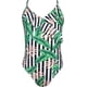 thumbnail image 1 of Traje de baño de una Pieza para niña con Volantes y Espalda Cruzada Monokini Verde 6 Años Verde 6 Años Xishao ropa, 1 of 2