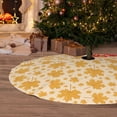 thumbnail image 6 of Pofeuu Autumn Fall Yellow Leaves Print Christmas Tree Skirt, Merry Christmas Skirt Xmas Tree Ornaments for Xmas Holiday Party Decorations-48", 6 of 7