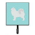 thumbnail image 1 of Samoyed Checkerboard Blue Leash or Key Holder, 1 of 1