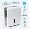 thumbnail image 5 of Perfect Aire 4500 sq ft 50 pt Flat Panel Dehumidifier with Pump, 5 of 7