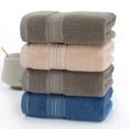 thumbnail image 4 of Nvzi Toallas de baño de 2 piezas, 13,39 x 29,13 pulgadas, perfectas para la ducha diaria, barra de colores de 60 g, ligeras, de secado rápido (rosa), 4 of 5