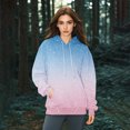 thumbnail image 6 of Bovemsi Sweatshirt for Women Large Hoodie With Gradient Print Plus Size Long Sleeved Sweater Pullover Autumn Pocket Clothes Comfort Hoodie, 6 of 7