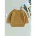 thumbnail image 4 of Bagilaanoe Newborn Baby Girl Boy Knitted Sweater Long Sleeve Pullover 3M 6M 9M 12M 18M 24M Infant Warm Jumpers Tops Fall Loose Knitwear, 4 of 7