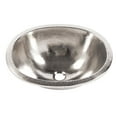 thumbnail image 3 of Sinkology SB203-18N Edison Dual Mount Oval Bathroom Sink, 18-0.5 Inch, Hammered Nickel, 3 of 5