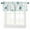 Teal Green, variant on Nautical Coral Sea Turtle Summer Beach Curtain Valances,Small Window Treatment for Kitchen Living Room Bathroom Bedroom,42" x 18"