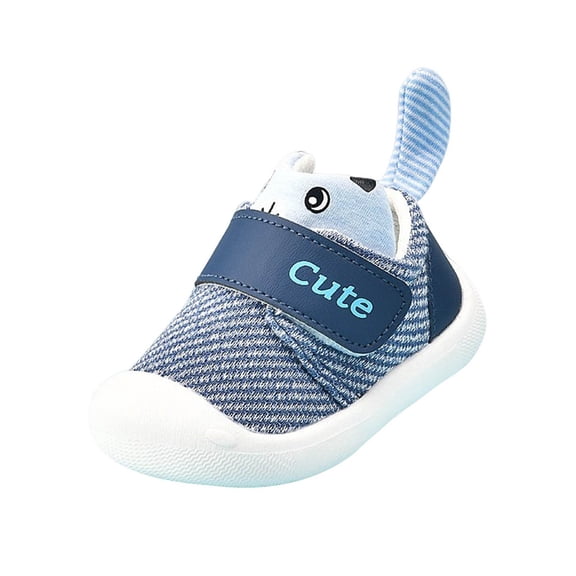 huajiao Toddler Squeaky Sneakers Flat Non Slip Strap First Walking Sport Shoes Baby Boys Girls Outdoor 10c Shoes for Boys