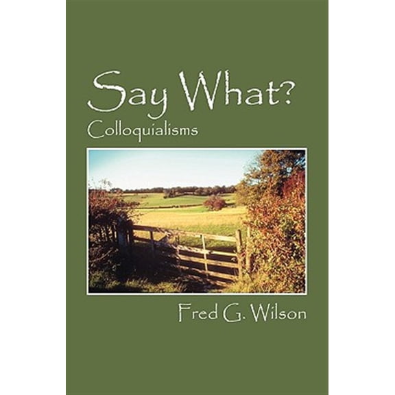 Pre-Owned Say What?: Colloquialisms (Paperback) 1432727923 9781432727925