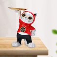 thumbnail image 4 of Figura de gato nórdico, organizador de almacenamiento de joyas, llavero de joyería, figurita de Animal con bandeja para decoración de Rojo BLESIY Almacenamiento de claves, 4 of 8