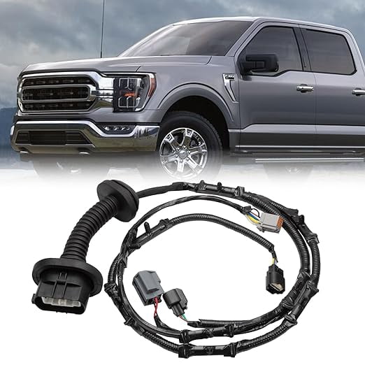 Door Jumper Wire Assembly Fits for 2009 2010 2011 2012 2013 2014 F150 Crew Cab Rear Passenger Side Replace 9L3Z-14630-CAA AL3T-14632-DD 9L3T-14632-JCA