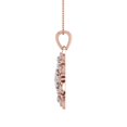 thumbnail image 2 of 1/2 Carat Diamond Floral Pendant Necklace in 14K Rose Gold (Silver Chain Included) - IGI Certified, 2 of 3