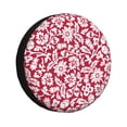 thumbnail image 1 of Balery Red Flowers Cubiertas para Neumáticos - Protector Resistente para Neumáticos de Camioneta, SUV, Remolque, Camper y RV-16 inch, 1 of 6
