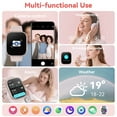 thumbnail image 4 of Smart Watch Fits for Android and IPhone, 1.85 inch Fitness Tracker, Men Women's Smartwatch with Answer/Make Calls/120+ Sports Modes/Message Reminder, IP68 Waterproof, for Gift Rose, 4 of 6