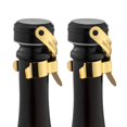 thumbnail image 1 of 2 tapones para botellas de champán y vino de acero inoxidable con silicona de grado alimenticio, a prueba de fugas, para mantener la frescura, reutilizables., 1 of 5