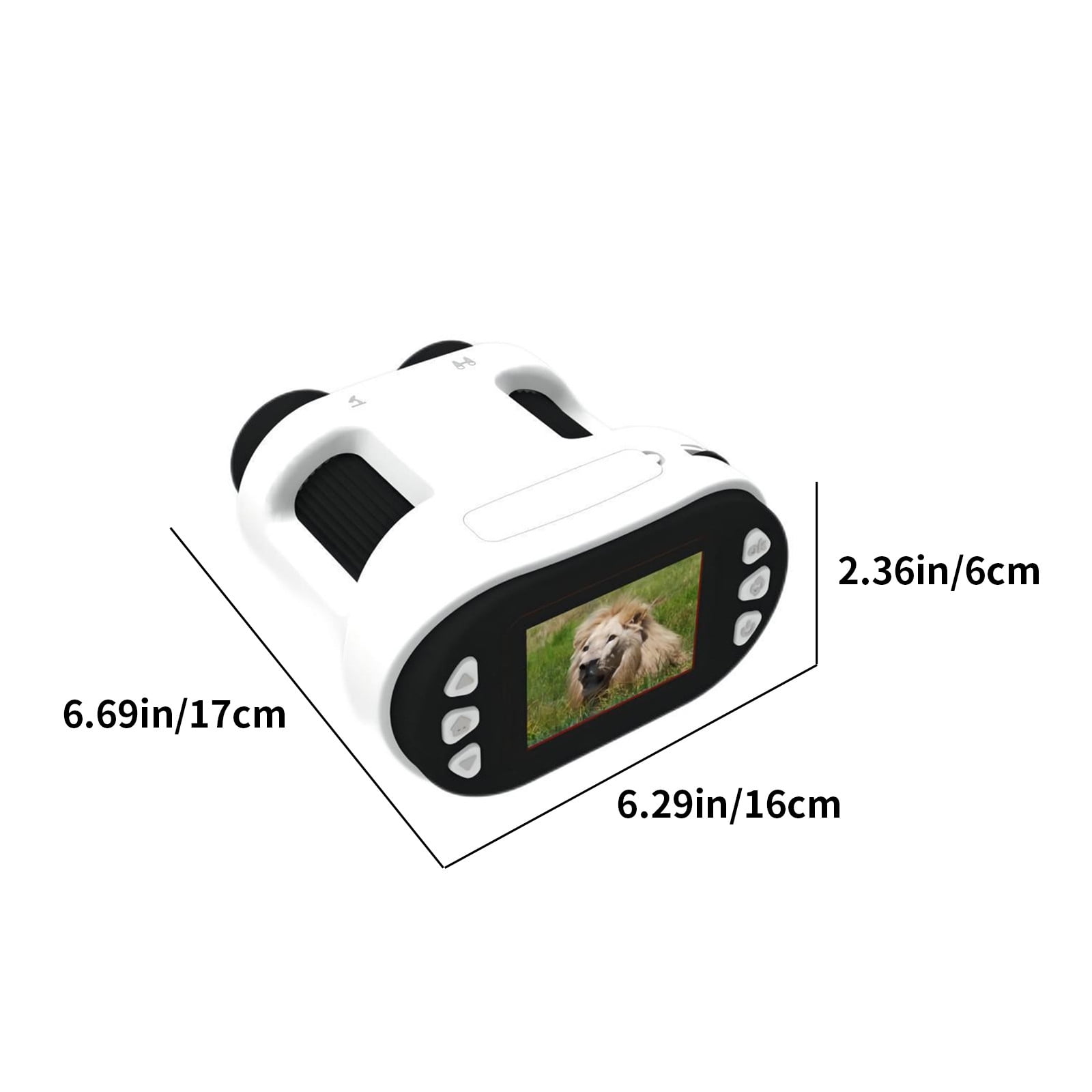 ddioayh Kids' Digital Binoculars - 1080P 6x Zoom, Durable 485g, Portable Science Tool