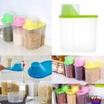 thumbnail image 2 of Juego de almacenamiento de contenedores - Contenedores herméticos para almacenamiento de alimentos, organización de cocina y despensa para harina - Di 2.5L verde Sunnimix Dispensador de cereales, 2 of 8