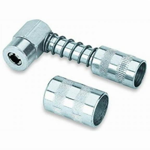 Lumax LX-1404 Silver 90 Degree Grease Coupler