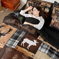 thumbnail image 4 of Castle Fairy Deer Bear Animal Bedding Comforter Set,Woodland Wildlife Queen Bedding Sets, 4 of 8