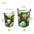 thumbnail image 3 of Naloa St Patrick's Day10 Large Laundry Basket Waterproof Round Collapsible Storage bin with Handles for Hamper Kids Room,Toy Storage, 3 of 6