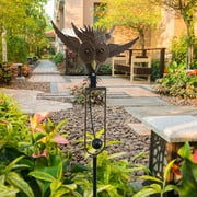 Metal Garden Stake, Sculpture Decorative Garden Statue Animals Figure for Lawn Holiday Yard Patio Decor , Small Eagle