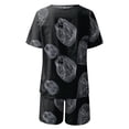 thumbnail image 5 of Mujeres Casual Verano Cuello redondo Impreso Manga corta Tops y pantalones cortos Conjunto de dos piezas Traje Wmkox8yi bvn911, 5 of 5