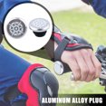 thumbnail image 4 of 2 tapones de aluminio para manillar de bicicleta plegable de carretera MTB (gris 1), 4 of 5