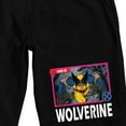 thumbnail image 2 of X-Men '97 Wolverine Men's Black Sleep Pajama Shorts-Small, 2 of 3