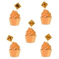 thumbnail image 4 of Beistle, 2 1/2-Inch, Orange/Black Construction Sign Food Picks, 4 of 4
