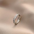 thumbnail image 3 of Anillo de cristal para mujer, joyería de mano de compromiso exquisita, círculo de Metal con diamantes de imitación, decoración de vestir Ropa, zapatos y accesorios Miscelánea Plata Talla 6 Guardurnaity AP014468-02, 3 of 6