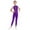 Purple, variant on TiaoBug Girls Gymnastics Unitard Kids Sparkly Ballet Leotard Dance One Piece Sleeveless Athletic Full Bodysuit Burgundy 6