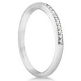 thumbnail image 2 of Half-Eternity Diamond Pave Wedding Band 14k White Gold (0.18ct), 2 of 2
