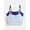 Hearts / Navy, variant on Girls 2Pk Cotton Strectch Brami, Sizes XS to XXL