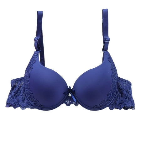 Yuzhih Seamless Bra for Women No Underwire Full Coverage Everyday Bra Trendy Solid Push up Bralettes