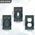 thumbnail image 7 of Yayeee Blank Wall Plate Cover 1-Gang 4.5"x2.7" Home Unused Decorative Outlet, Shadowy Forest Pattern, 7 of 7