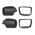 thumbnail image 3 of Car Black Rearview Mirror Cover Shell Side Mirror Caps With Frame Replacement For E53 X5 2000-2006, 3 of 5